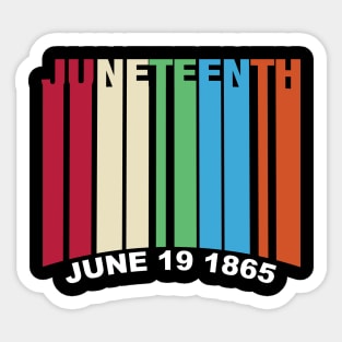Juneteenth Retro 90s Vibe Sticker